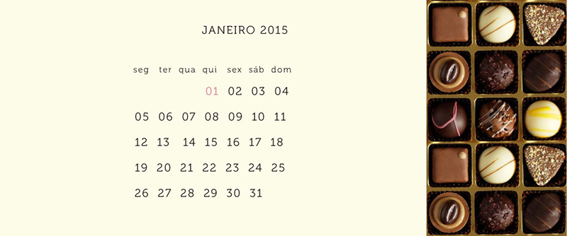 calendário papel de parede janeiro 2015