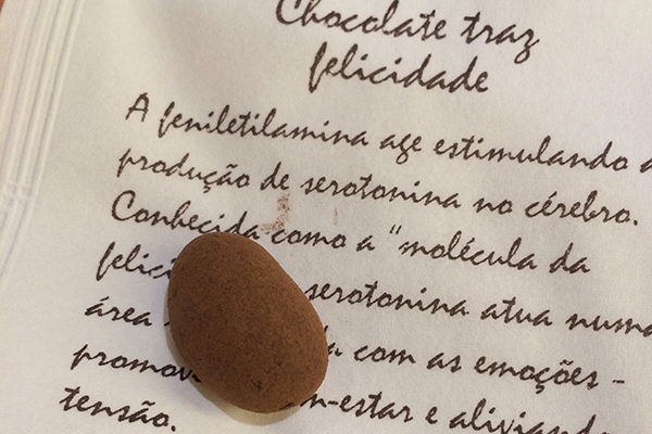Chocolat du Jour - amendoa caramelizada coberta de chocolate