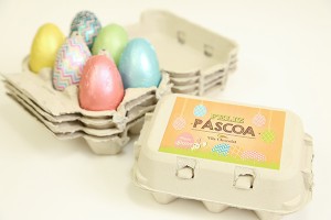 Vila Chocolat - Caixa Reciclada com 6 ovos