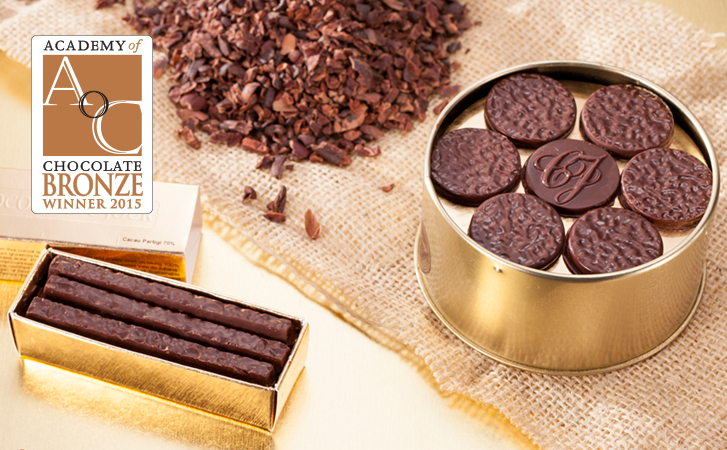 Pratigi da Chocolat du Jour premiado Academy of Chocolate