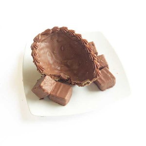 Crismel - Meio ovo de páscoa chocolate ao leite waffer gianduia