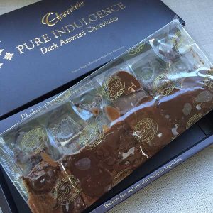 Chocolate Australia bombons derretidos no transporte internacional