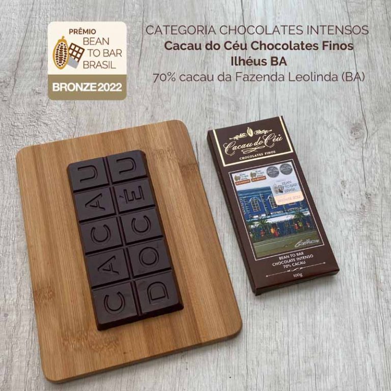 Chocolates premiados em 2022 no Prêmio Bean to Bar Brasil Chocólatras Online