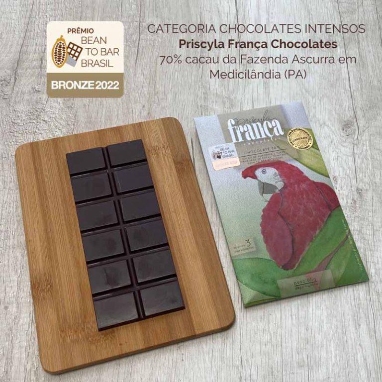 Chocolates premiados em 2022 no Prêmio Bean to Bar Brasil Chocólatras Online