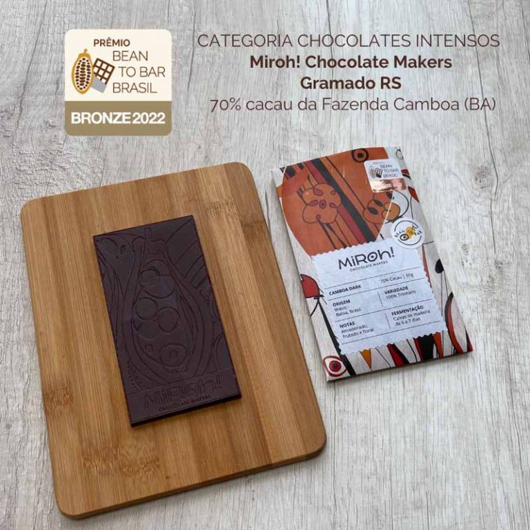 Chocolates premiados em 2022 no Prêmio Bean to Bar Brasil Chocólatras Online